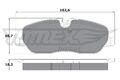 Bremsbelagsatz Scheibenbremse TOMEX Brakes TX 17-71 für ROVER LANDROVER 4 L319 3