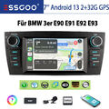 DAB+ Für BMW 3er E90 E91 E92 E93 7" Autoradio CarPlay Android 13 GPS Navi BT RDS