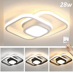 Dimmbar LED Deckenleuchte Wohnzimmer Küchen Schlafzimmer 3-Farbige Decken-Lampe