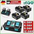 Für Makita 18V 12.0Ah Li-Ion Akku Original BL1815N BL1850B LED LXT 9Ah/Ladegerät