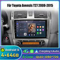 4G+64GB Für Toyota Avensis T27 2009-15 Android 13 Autoradio CarPlay GPS Navi 4G