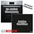 Herdset Bosch Backofen Kindersicherung + Induktionskochfeld Booster autark 60cm