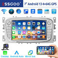 Autoradio 4+64G Android13 Carplay GPS Navi KAM Für Ford Focus MK2 Mondeo C S Max