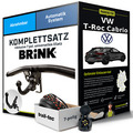 Anhängerkupplung BRINK abnehmbar für VW T-Roc Cabrio +E-Satz Set NEU