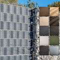 Polyrattan Sichtschutzstreifen 10Rollen 255x19 Doppelstabmatten Sichtschutz Zaun