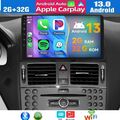 Android 13 Carplay Autoradio GPS NAVI WiFi Für Mercedes C Class W204 S204 2+32GB