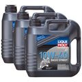 Liqui Moly 3x 3046 Motorbike 4T Motoröl Basic Street 10W-40 4L