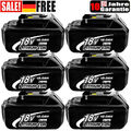 6X Für Original Makita Akku 18V 6Ah 8Ah 9Ah 12Ah BL1860B BL1850B BL1840B BL1830B