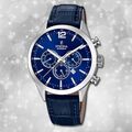 Armbanduhr Leder blau F20542/2 Herren Uhr Festina Timeless Chrono UF20542/2