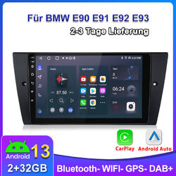 Autoradio Für BMW E90 E91 E92 E93 Carplay Android 13 GPS NAVI DAB+ SWC RDS 2+64G