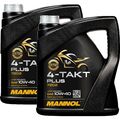 2x4 LITER 4-TAKT PLUS 10W-40 MOTORÖL MOTORRAD API SL JASO MA MA2 TEILSYNTHETISCH