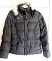 ESPRIT Damen Daunenjacke Jacke Winterjacke schwarz mit Kapuze  Gr L 38 / 40