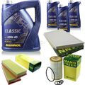 MANN-FILTER Inspektionspaket 8L MANNOL Classic 10W-40 für Mercedes C-Klasse CLK