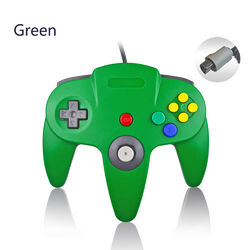 N64 Grün Wired Gamepad Controller Henkel Joystick Joypad Für Nintendo 64