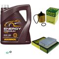 MANN Inspektionspaket 5 L MANNOL Energy Premium 5W-30 für Daihatsu Materia 1.5