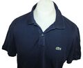 LACOSTE  HERREN Polo shirt hemd BAUMWOLLE  SLIM FIT GR. 7 / XXL DUNKELBLAU