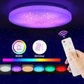 RGB LED Deckenleuchte Sternenhimmel Dimmbar Deckenlampe +Fernbedienung Leuchte