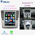 64GB Android 13 9.7" Autoradio Apple Carplay GPS NAVI SWC Für VW Passat B6 B7 CC