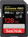 SANDISK Extreme PRO® UHS-II, SDXC Speicherkarte, 128 GB, 300 MB/s