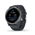 Garmin VENU 2 Granitblau/Silber Smartwatch, 1,3 Zoll AMOLED, GPS, 5ATM, BRANDNEU