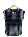 TOMMY HILFIGER T-Shirt S Blau Weiß Gestreift Damen Top