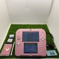 Nintendo 2DS Pink/Weiß Bundle Ladegerät Stylus & 2 Spiele getestet Gamecase