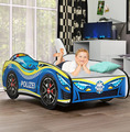 Alavya Home® Autobett Polizei Racing Car Limited Edition Spielbett Kinderbett