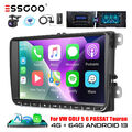 9" Android 13 DAB+ Carplay Autoradio GPS Cam 4+64G Für VW GOLF 5 6 Touran Passat