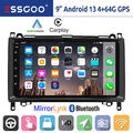 Autoradio 9" 4G+64G Carplay Für Mercedes Benz W639 Vito Viano W906 Sprinter W169