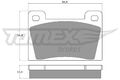 TOMEX Brakes Bremsbelagsatz Scheibenbremse TX 10-26 für SKODA WARTBURG 353 130