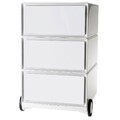 PAPERFLOW easyBox Rollcontainer weiß 3 Auszüge 39,0 x 43,6 x 64,2 cm