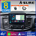 DAB+ Autoradio Android 14 Carplay GPS Nav 1Din Für Ford Transit Custom 2018-2023