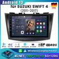 Autoradio für Suzuki Swift IV FZ 2011-2017 Android 13 Car Play Navi GPS 4GB+64GB