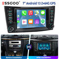 64G Android13 7" Autoradio Carplay Für Mercedes Benz E-Klasse W211 C219 GPS NAVI