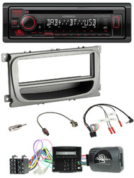 Kenwood Lenkrad CD USB Bluetooth DAB Autoradio für Ford S-Max Mondeo Can 07-14 A