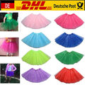 Baby Kinder Tütü Tutu Ballettrock Tüllrock 3-5 Lagen Petticoat Ballettkleid Rock