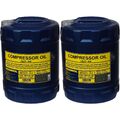 2x 10 Liter Original MANNOL Kompressoröl Compressor Oil ISO 46