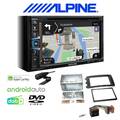Alpine Navigation Apple CarPlay Android DAB  für Smart Forfour 2004-2006 schwarz