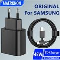 Original Samsung 45W Schnellladegerät Netzteil 2M USB-C S20 S22 S23 S24 + Ultra