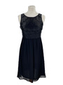 Esprit Kleid Sommerkleid Damen Schwarz Gr. 34 XS Ärmellos Elegant UVP 99,99 €