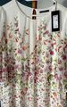 🌺 Kleid 44 Zero Creme Weiß Blumen Halbarm floral NEU mit Etikett NP:69,99€