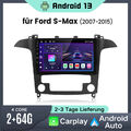 Für Ford S-Max S Max 2007-2015 Android13 Carplay Autoradio GPS Navi BT WIFI 64G