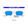 ATE BREMSKLÖTZE BREMSBELÄGE BREMSBELAGSATZ VORDERACHSE FÜR AUDI 100 A6