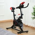 HOMCOM Indoor Cycling Bike Trainer Home Gym Fahrradtrainer Fitnessfahrrad