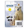 Original Epson 26, gelbe Tintenpatrone, XP-510 XP-520 XP-600 XP-605 XP-610 T2614