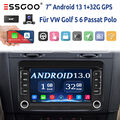 Android13 32G DAB Autoradio Carplay Für VW GOLF 5 6 Tiguan Seat Passat KAM BT FM