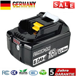 Akku Für Makita BL1815N 18V 8,0Ah LXT Li-ion BL1850B BL1830B BL1860B BL1815 LED