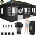 Pavillon 3x6m Faltpavillon Popup Partyzelt Gartenzelt Wasserdicht Zelt Oxford