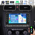 DAB+ Autoradio Android 13 Carplay GPS Für VW GOLF 5 6 Touran Passat Caddy Tiguan