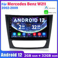 2+64G Android13 Autoradio Carplay GPS Navi Für Mercedes E-Klasse W211 BT DAB RDS